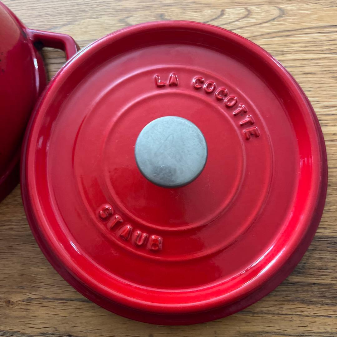 STAUB ラ・ココット 鍋 赤　18センチ
