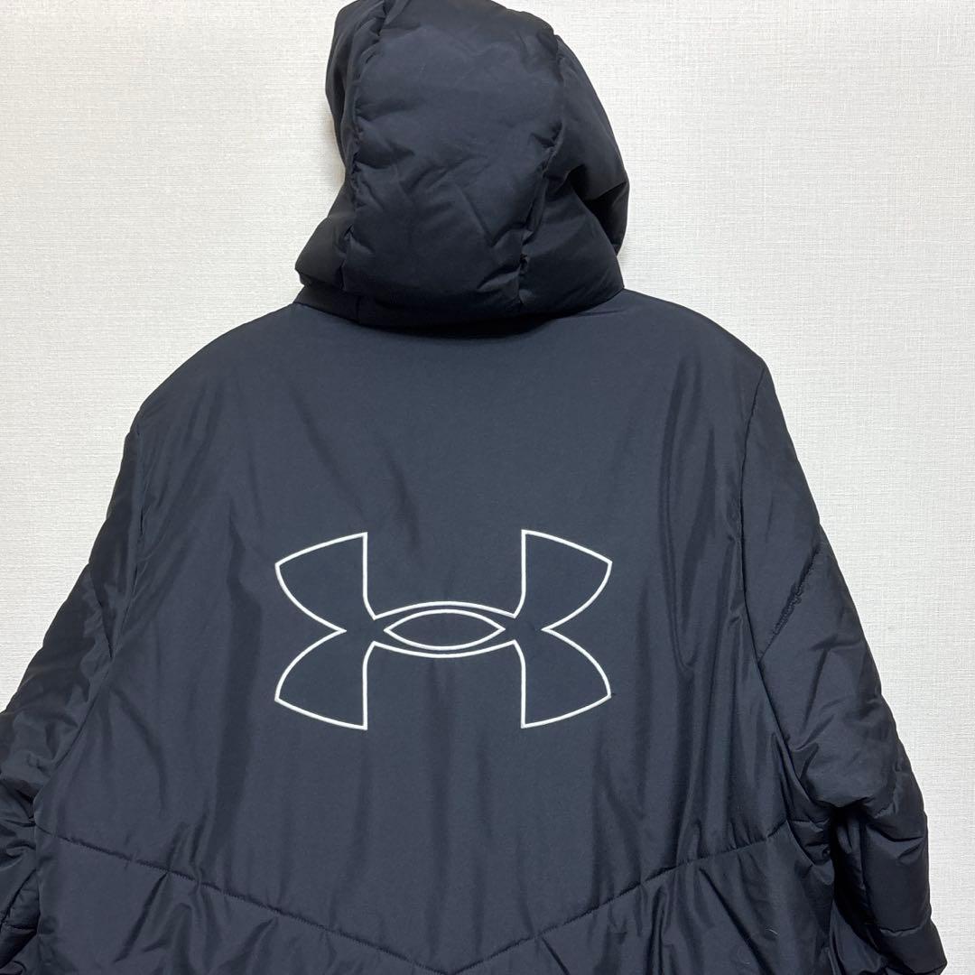 美品アンダーアーマー　ベンチ　ロング　コート　サッカー　野球　バスケ　陸上　防寒