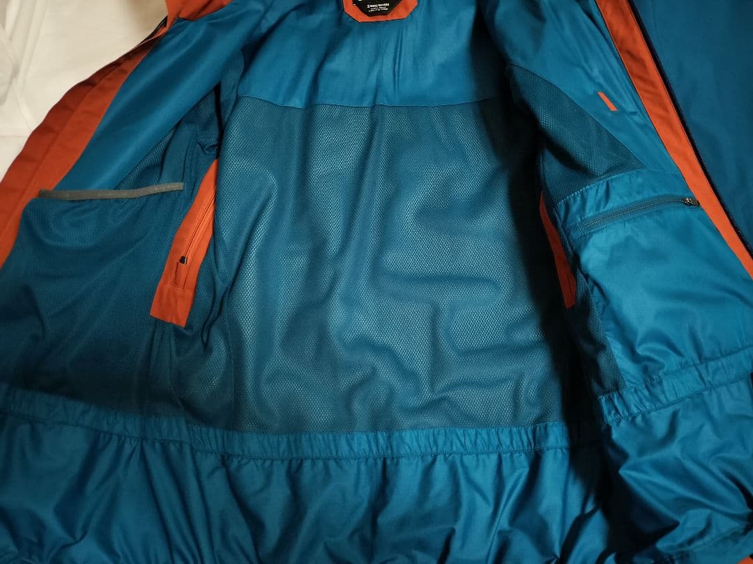 パタゴニア　パウダーボール　ウェア上下 patagonia オレンジ/青
