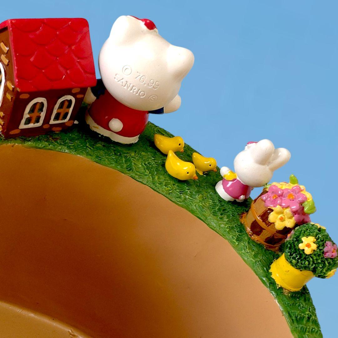 ♡激レア♡　ハローキティ・キャシー　陶器フラワーポット　プランター　ジオラマ