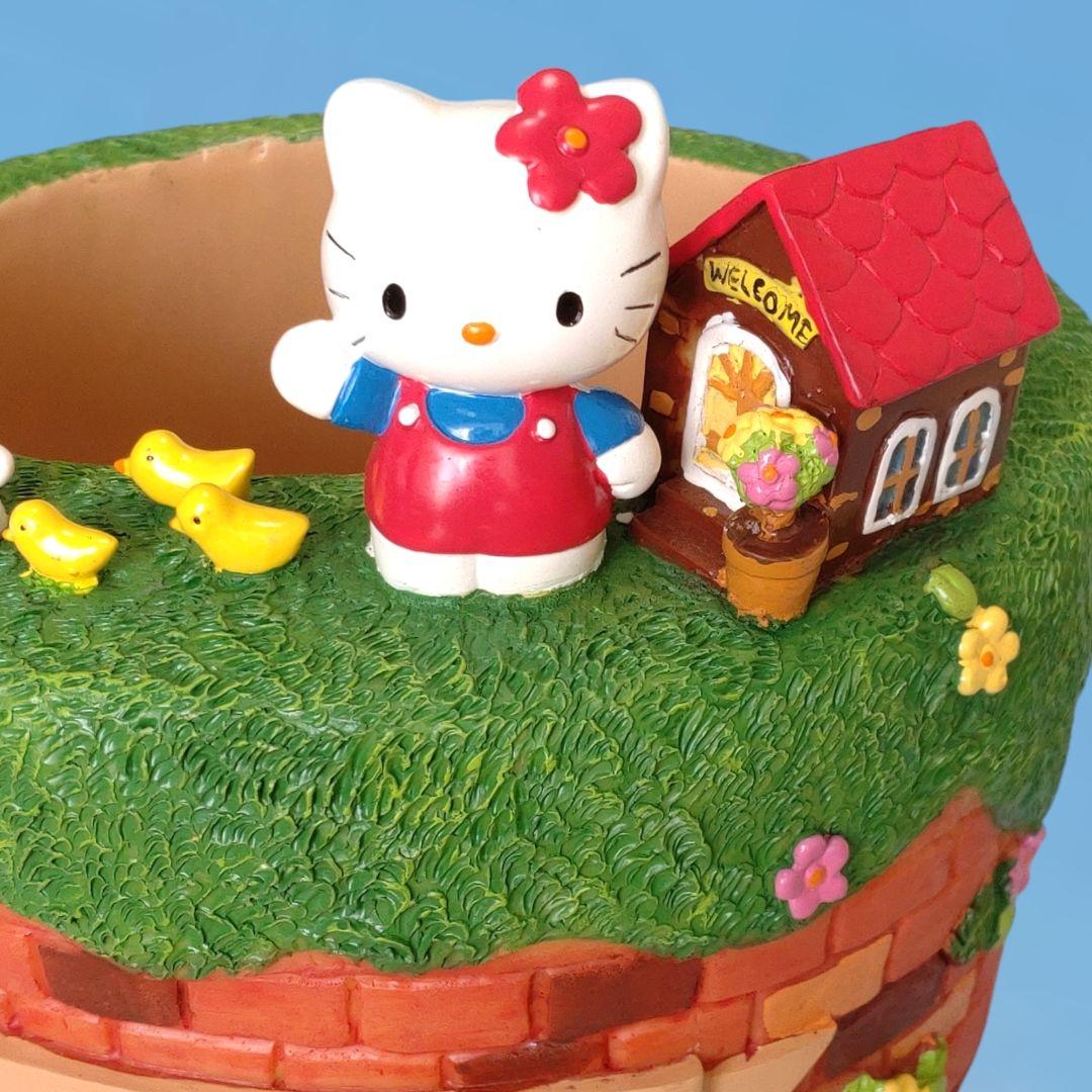 ♡激レア♡　ハローキティ・キャシー　陶器フラワーポット　プランター　ジオラマ
