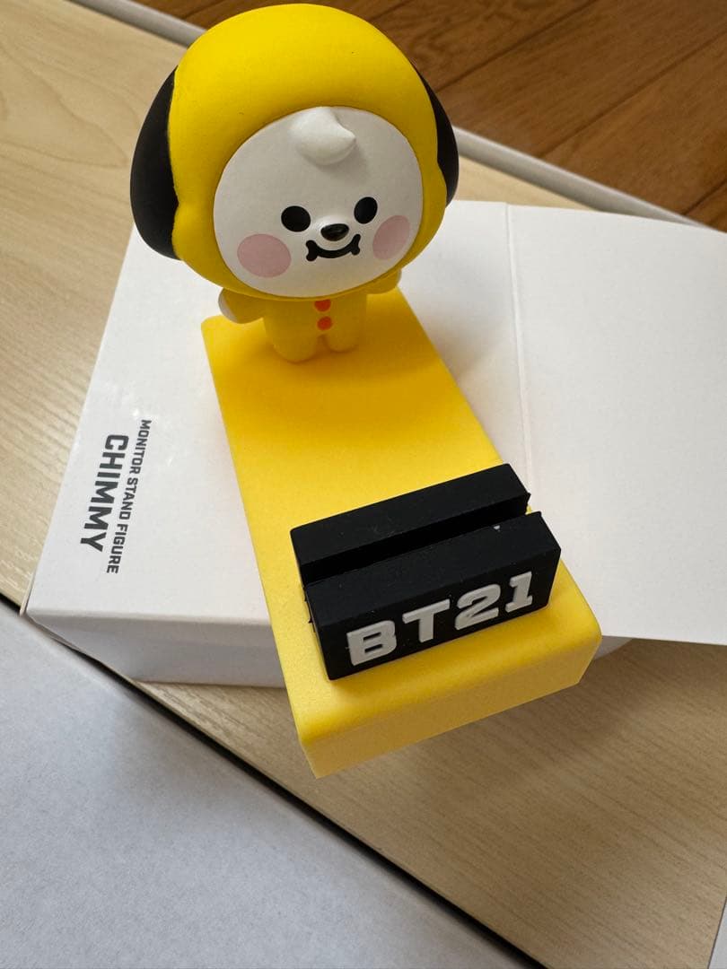 BT21 モニター台 CHIMMY 木目調