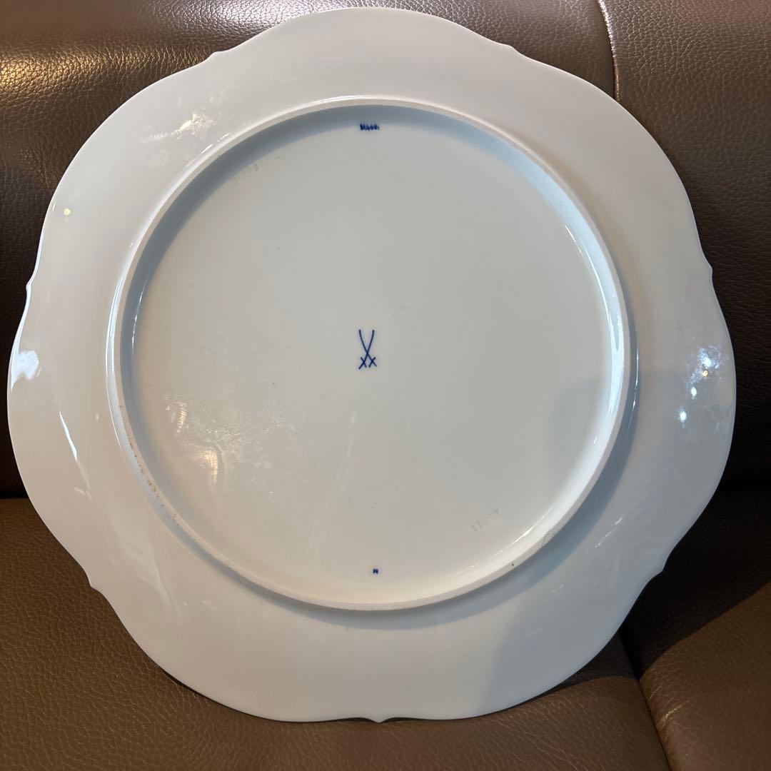 希少マイセン　ブルーオーキッド大皿31cm