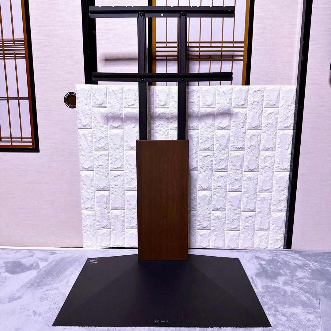 【極美品】WALL 壁寄せ テレビスタンド V3 ロータイプ ブラック ウッド