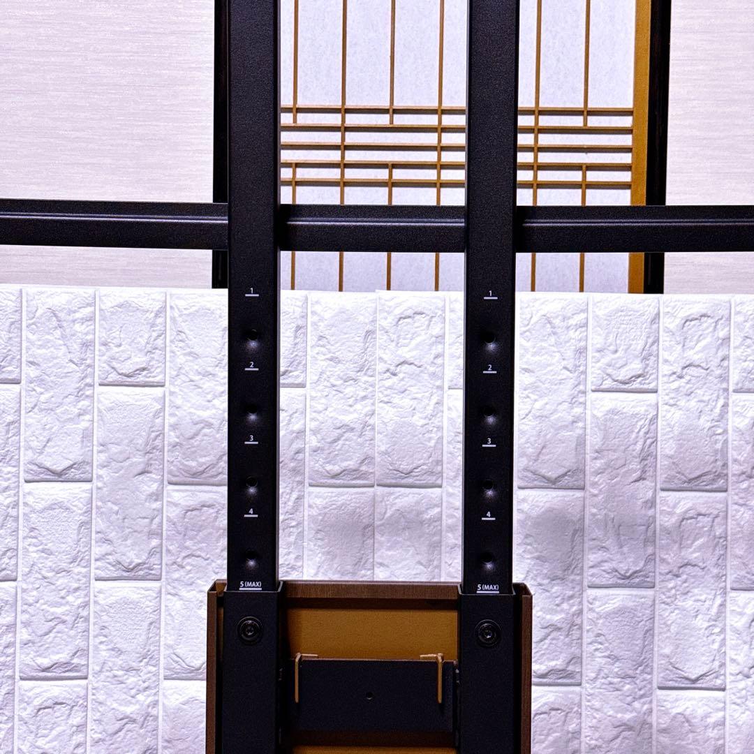 【極美品】WALL 壁寄せ テレビスタンド V3 ロータイプ ブラック ウッド
