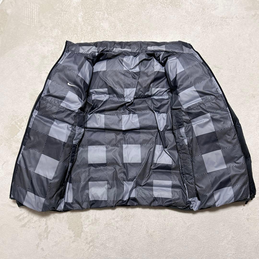 未使用級 OLD NIKE リバーシブル ダウンジャケット L ダークグレー 黒