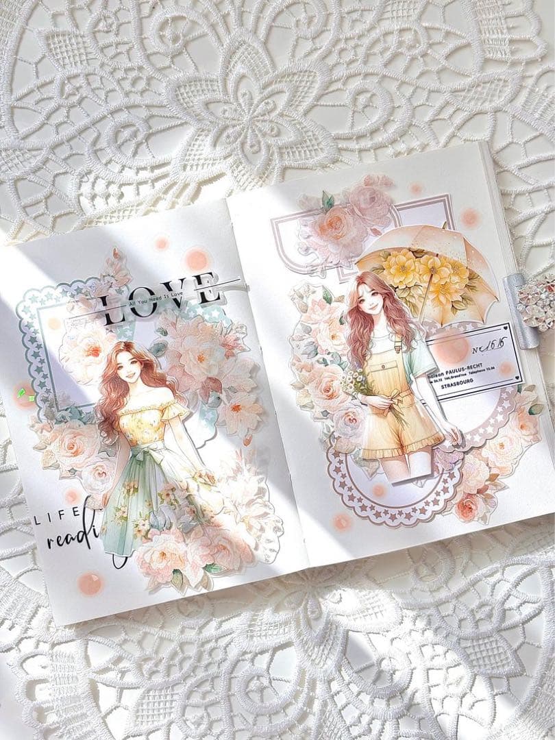 コラージュ素材　紙もの　素材紙　【2297】