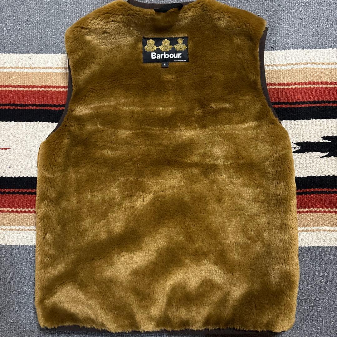 Barbour フリース ベスト Lサイズ ブラウン　最終価格