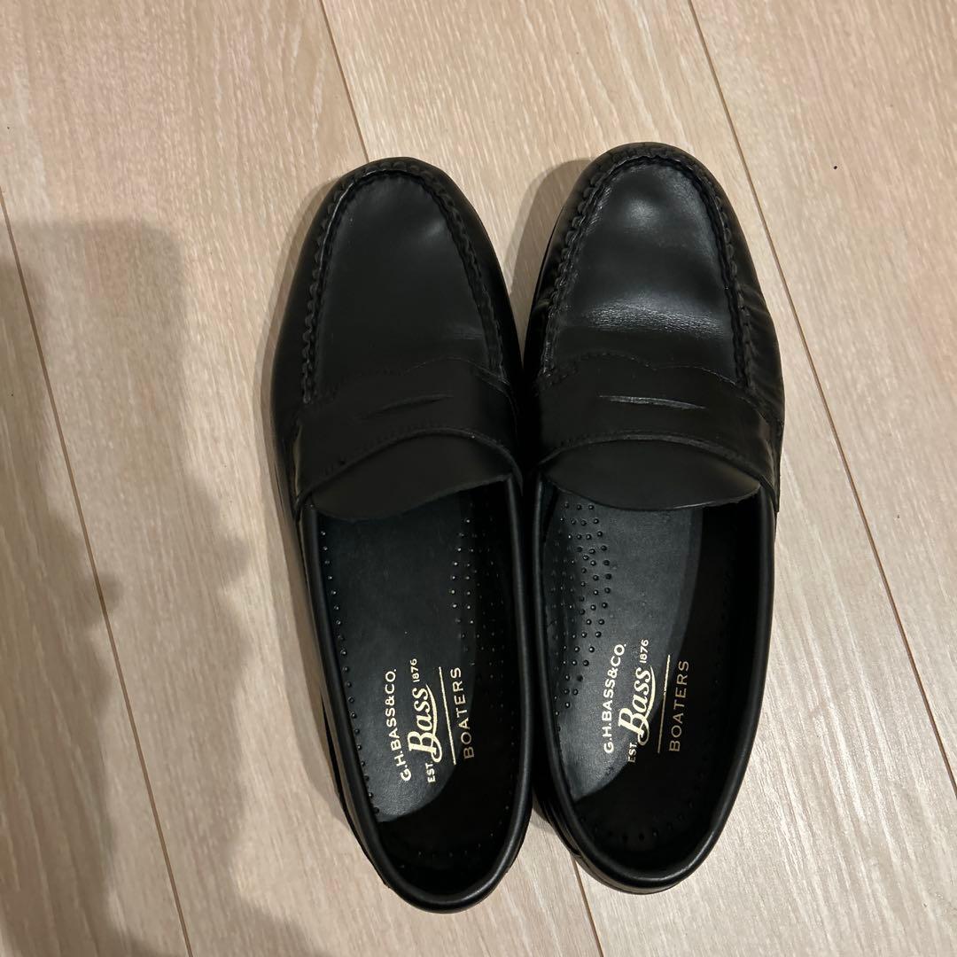 GHBass 黒 ローファー レザーサイズ40