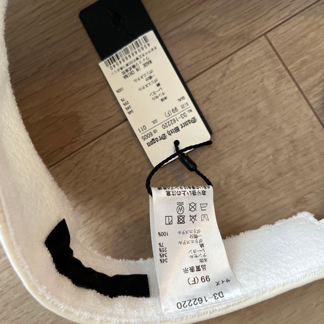 新品タグ付き　ホワイトバイザー