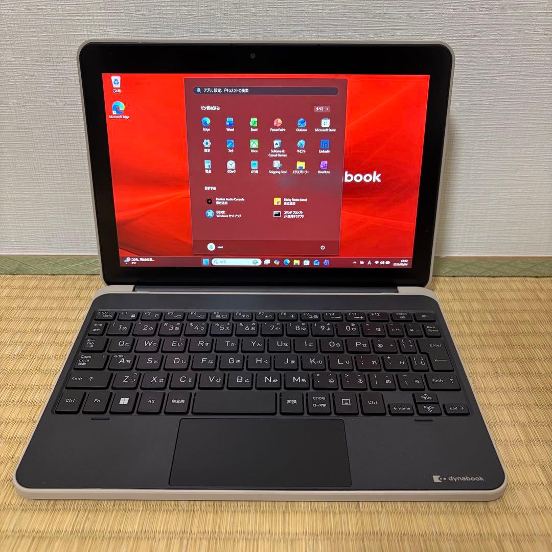 美品 東芝 2024年モデル 2in1 8G/256G office2024