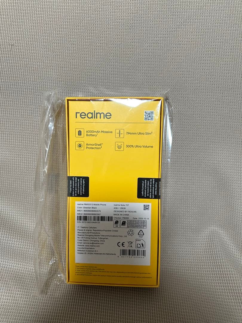 realme 70T スマートフォン本体