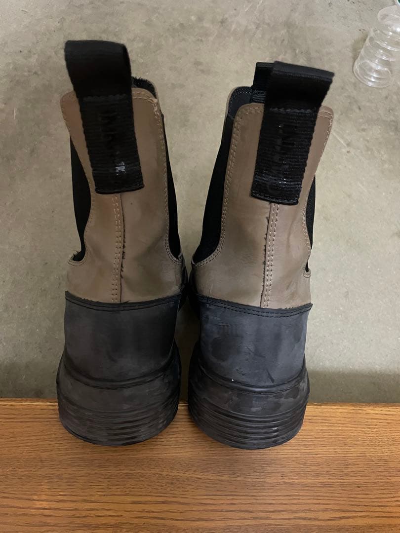 GANNI サイドゴアブーツ ベージュと黒