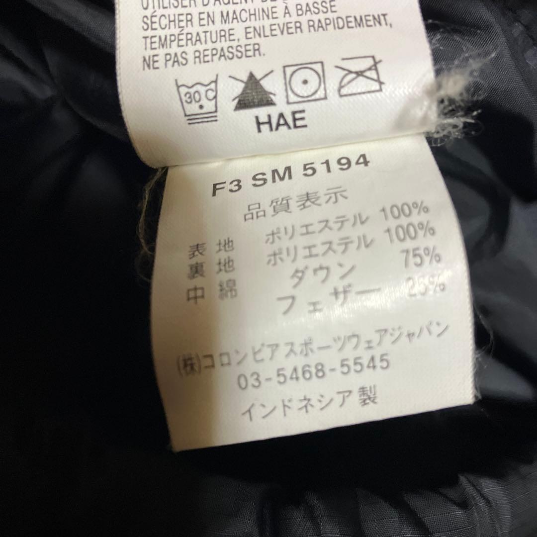 Columbia 00s puffer down jacket black 肉厚