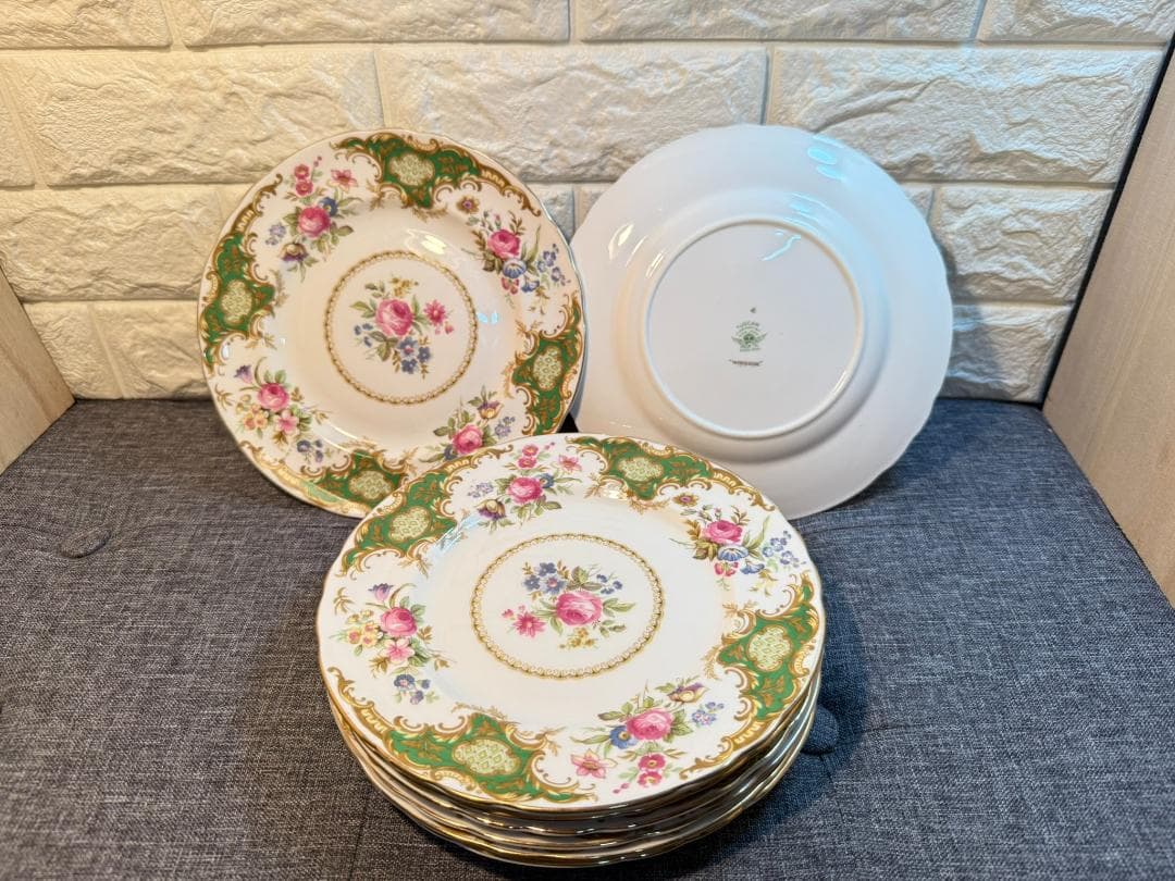 TUSCAN(タスカン)　WINDSOR GREEN ソーサー　8枚セット