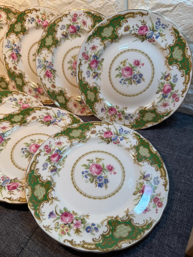 TUSCAN(タスカン)　WINDSOR GREEN ソーサー　8枚セット