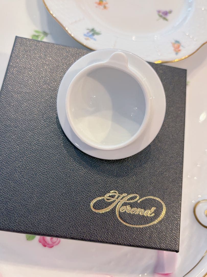 ヘレンド　ミルフルール＆エデンローズ ドラジェ3点セット