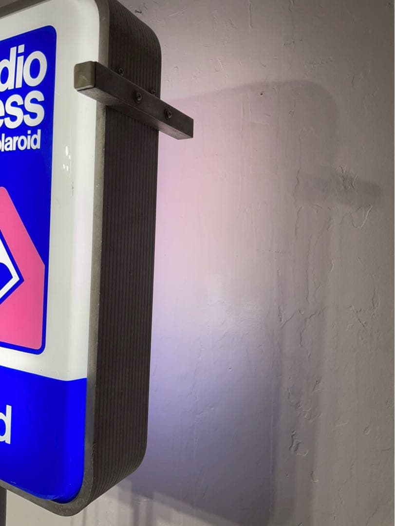希少 レトロ ポラロイド 店頭 看板 電飾看板 Studio Express