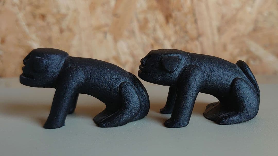 盛岡天満宮 狛犬 南部鉄器