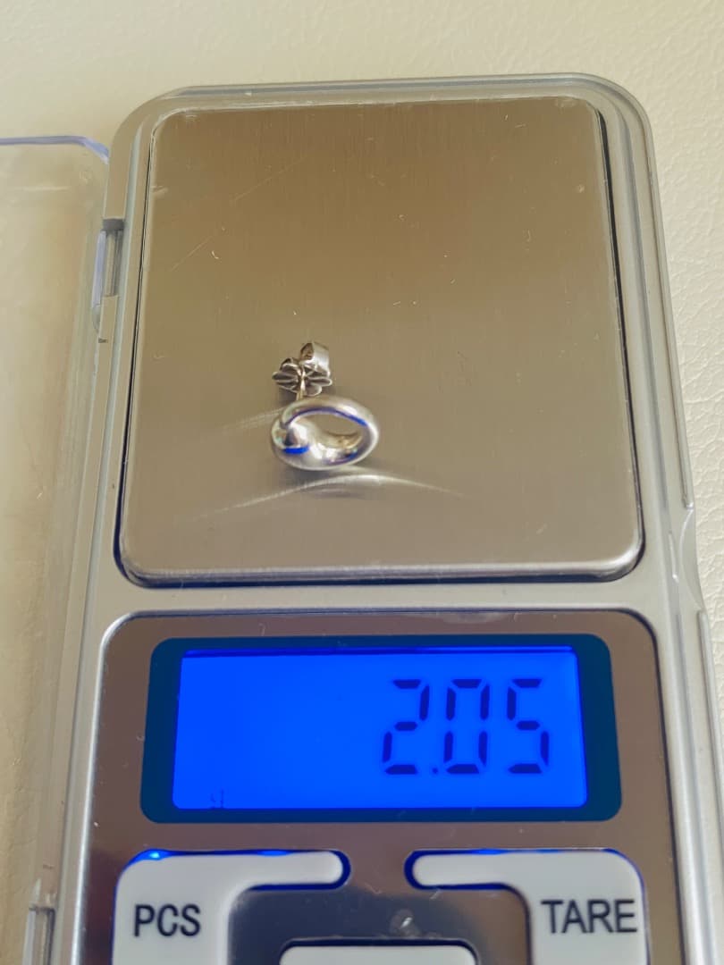 ティファニー　エターナルサークル　スタッドピアス　片耳　９２５