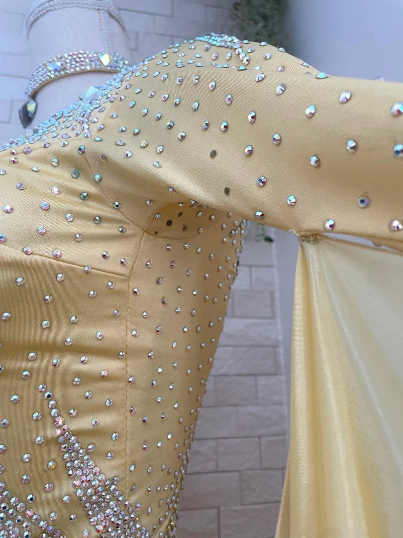 社交ダンス⭐️スタンダードドレス　オーダードレス　スワロフスキー
