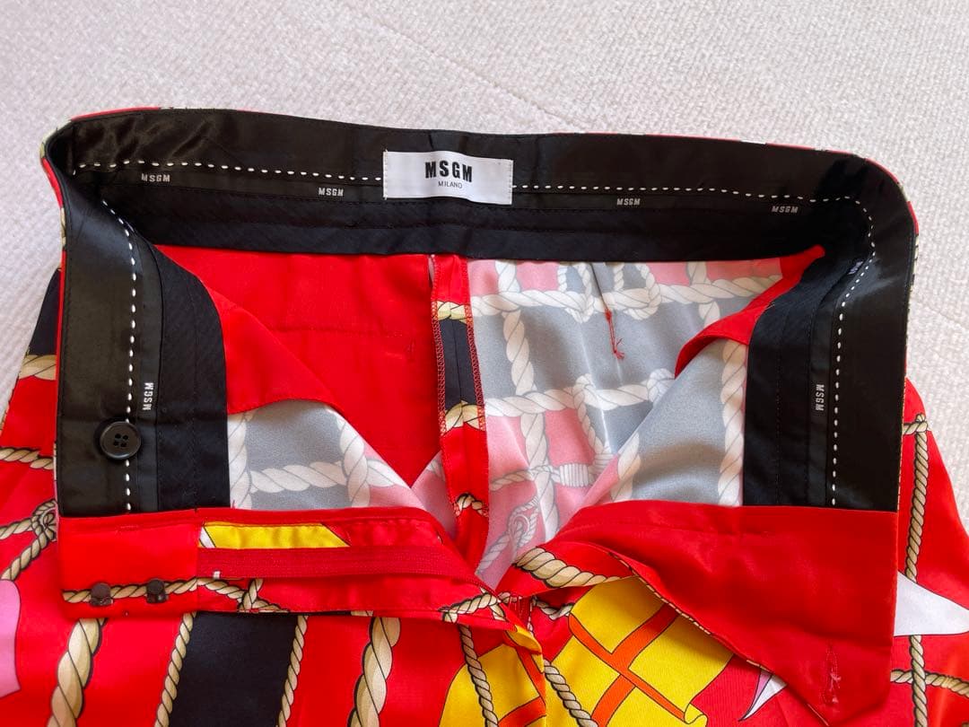 MSGM 男女兼用 総柄 パンツ