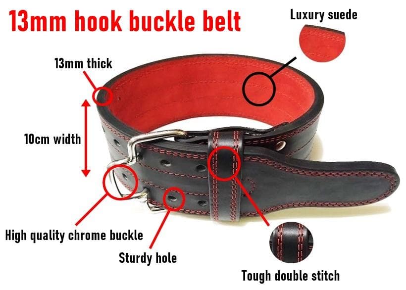 (S)OEMフックバックルベルト13mm極厚ハード仕上げ(クイックリリース)