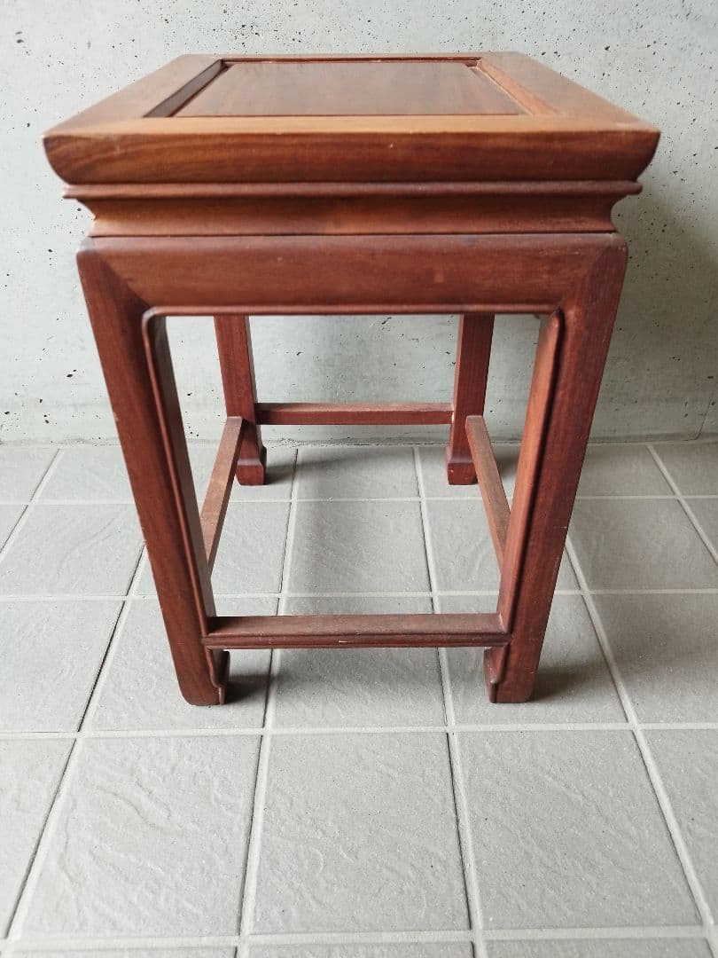 アンティーク　サイドテーブル　チーク