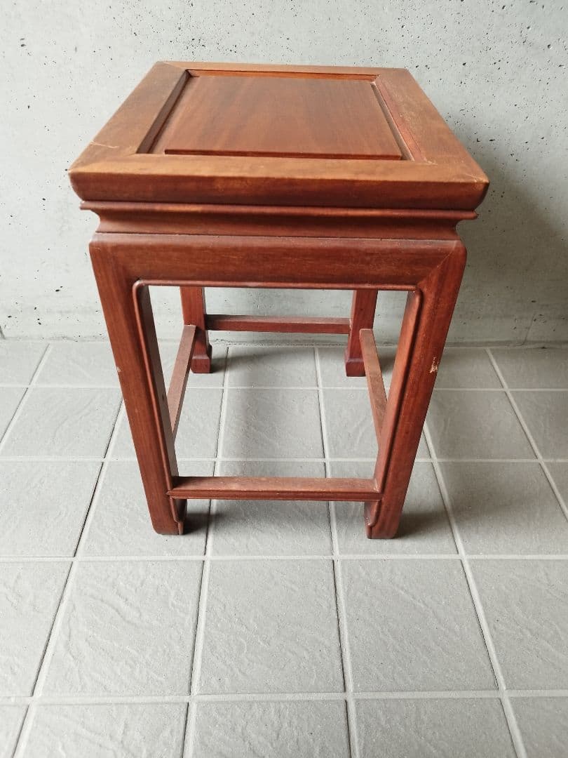 アンティーク　サイドテーブル　チーク