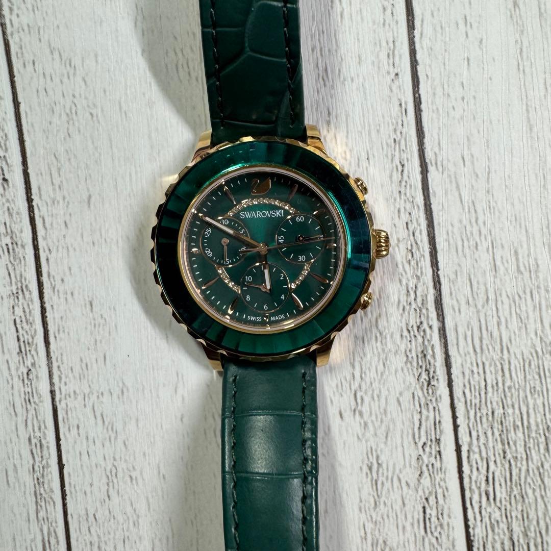 サイトウ　SWAROVSKI Octea lux chrono グリーン