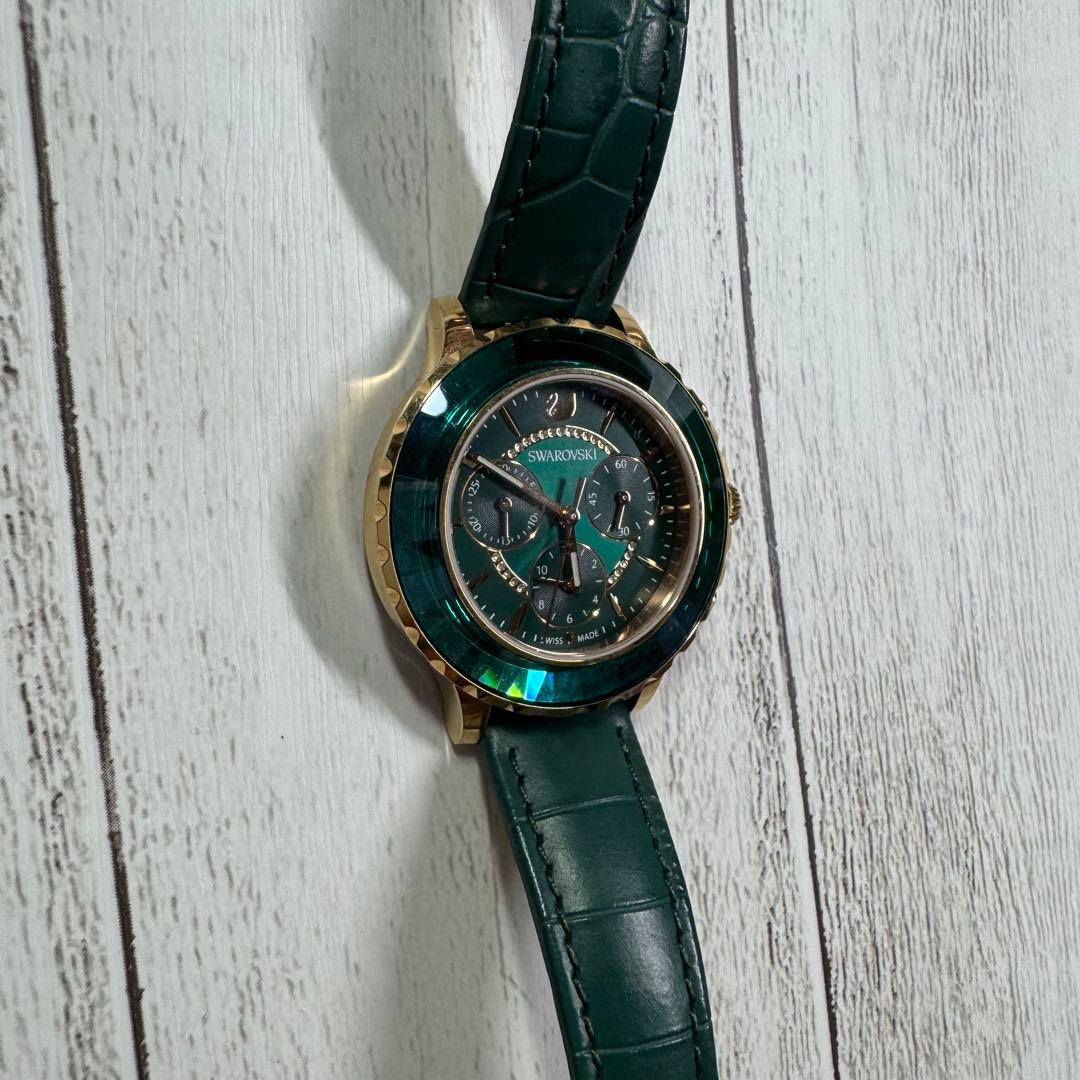 サイトウ　SWAROVSKI Octea lux chrono グリーン
