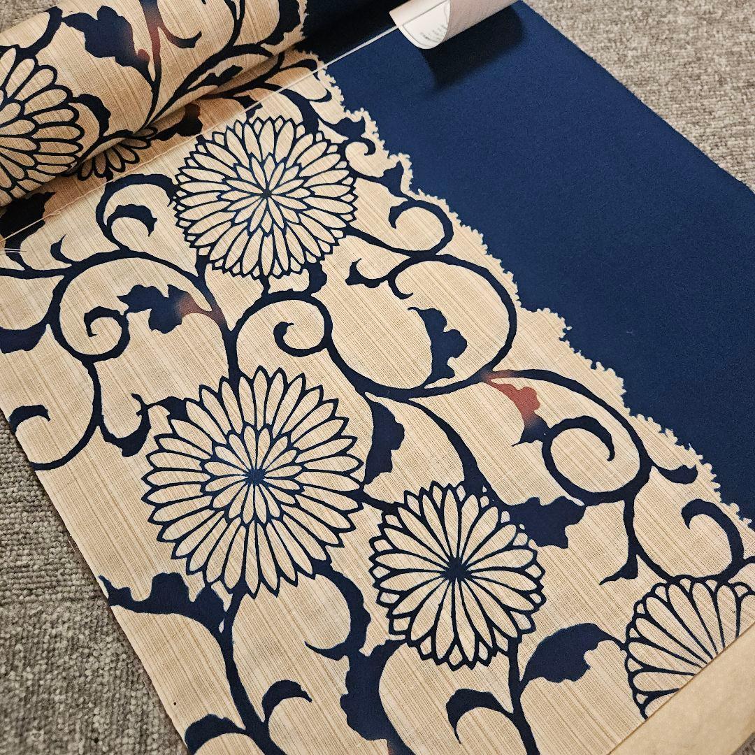 菊唐草！東京本染め　江戸染め　日本橋丸久