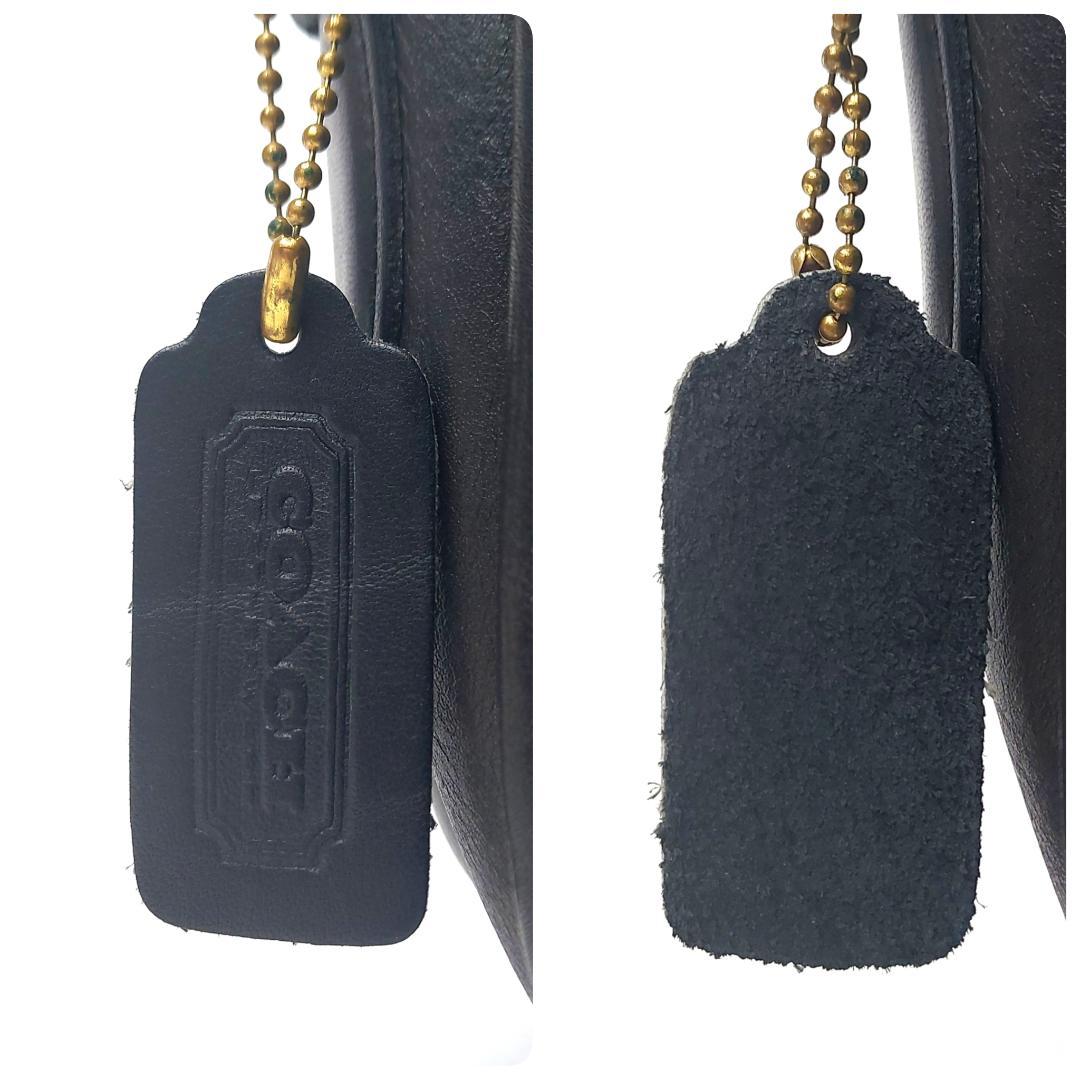 COACH オールドコーチ 8114 ターンロック ショルダーバッグ ネイビー