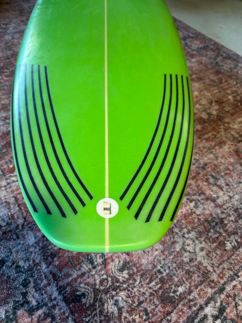 ロックダンス　キッズ用サーフボード5'0x17 1/4 x2'0 フィン付き