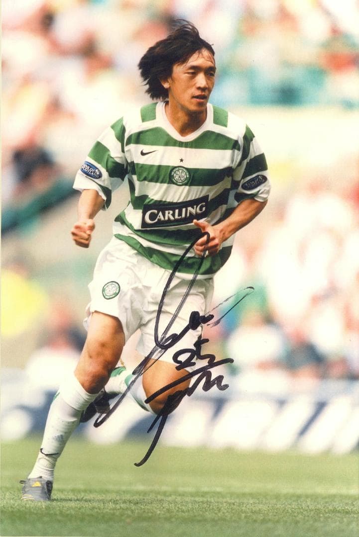 中村俊輔 柳沢敦 直筆サイン入りフォトフレーム付