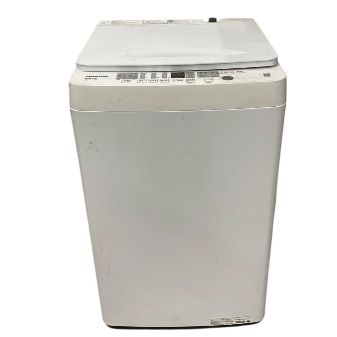 6 大阪無料配送　2024年製高性能シンプルホワイトインテリア6kg洗濯機