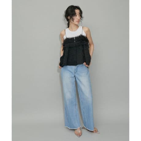 【タグ付き】アダムエロペ　チュールフリルキャミソール