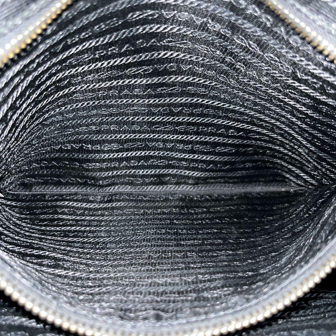 美品　プラダ　2way ショルダーバッグ　三角ロゴ　ハンドバッグ　ナイロン　黒