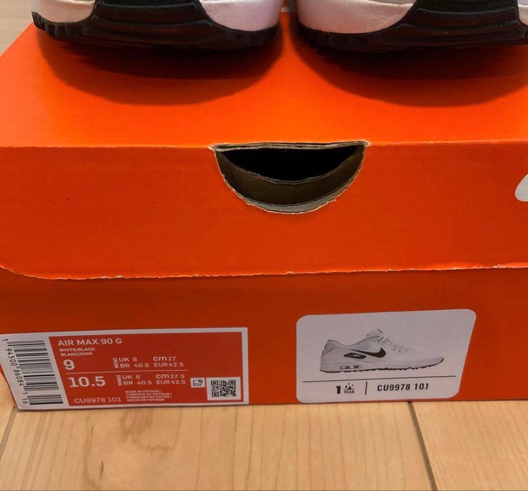 【美品】ナイキ エアマックス90G ホワイト 27㎝
