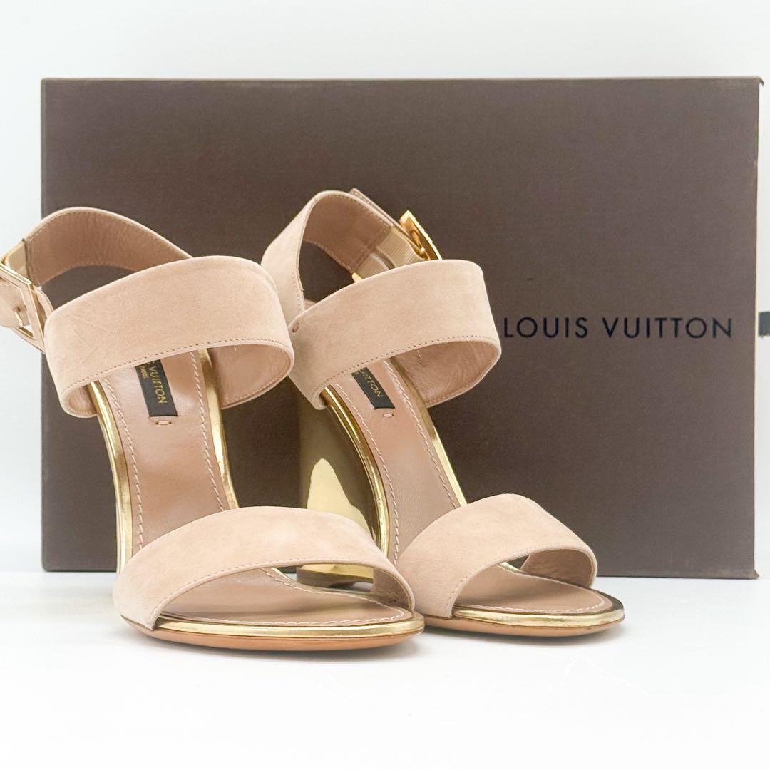 ♡美品♡ ルイヴィトン ウェッジソール スエード ストラップ ミュール