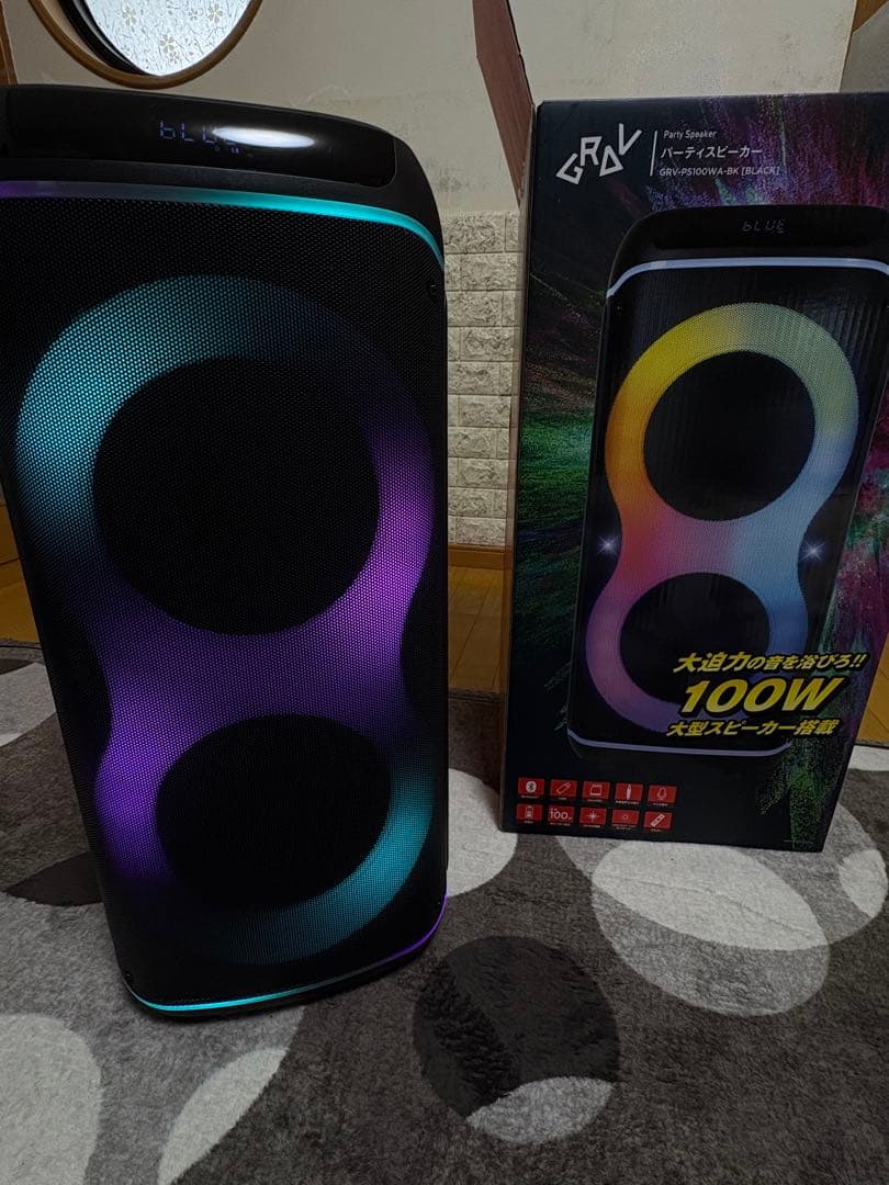 GRAV ワイヤレススピーカー 100W LEDライティング