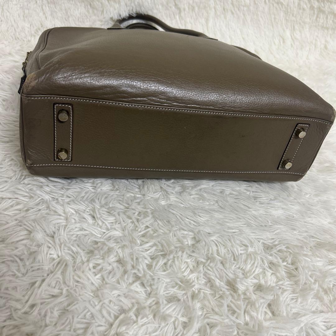 cisei 0901 シュリンクレザーブリーフケース シセイ チセイ　グレージュ