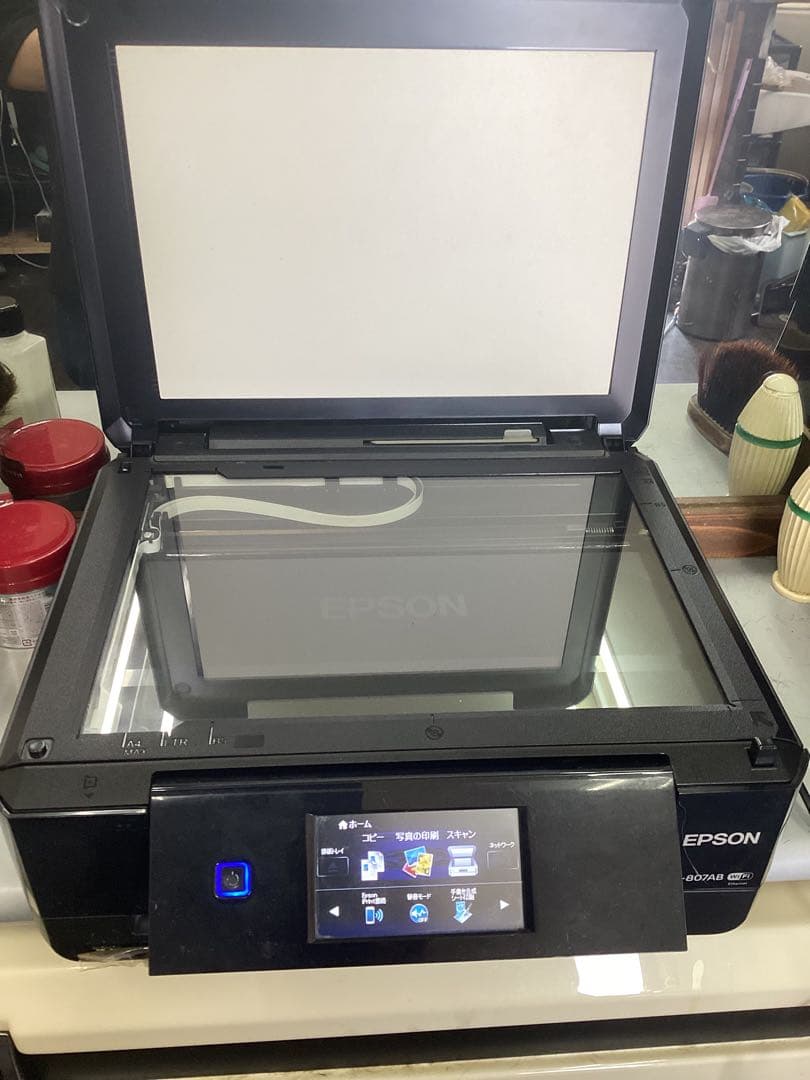 EPSONプリンターEP-807AB(説明書を見てください、エラー表示)