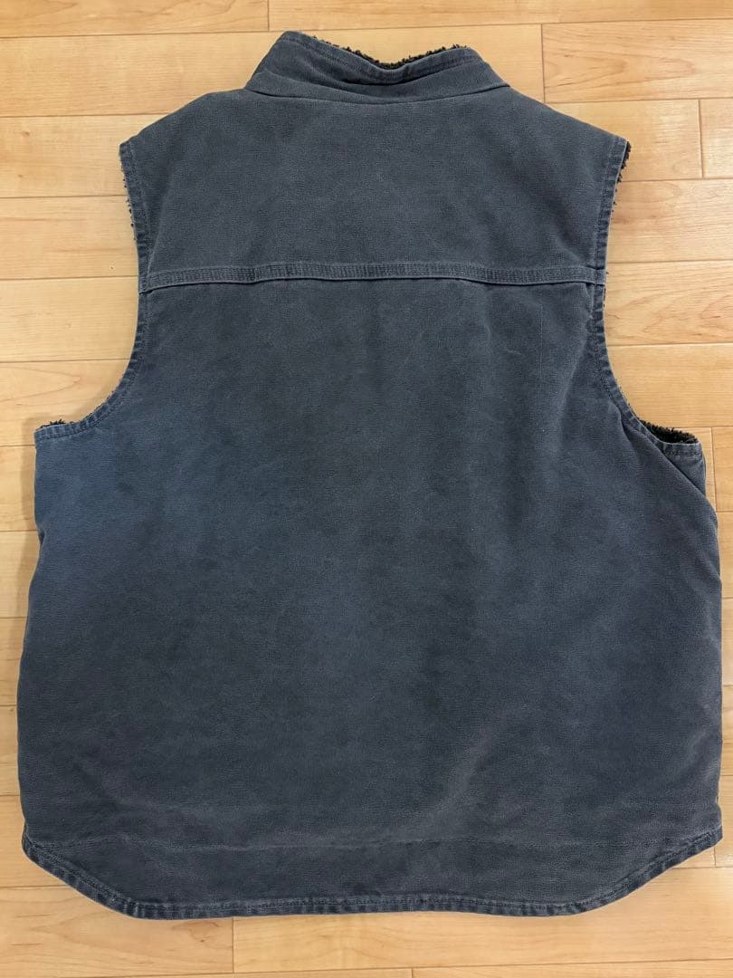 Carharttカーハート ダックベスト 裏ボア ブラック USA 古着 人気