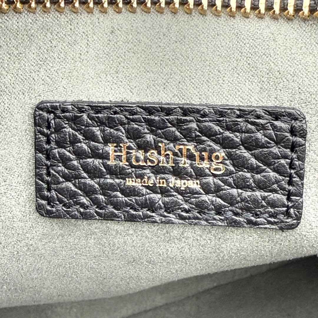 【極美品】HushTug サコッシュ ショルダーバッグ レザー 調整可 ブラック