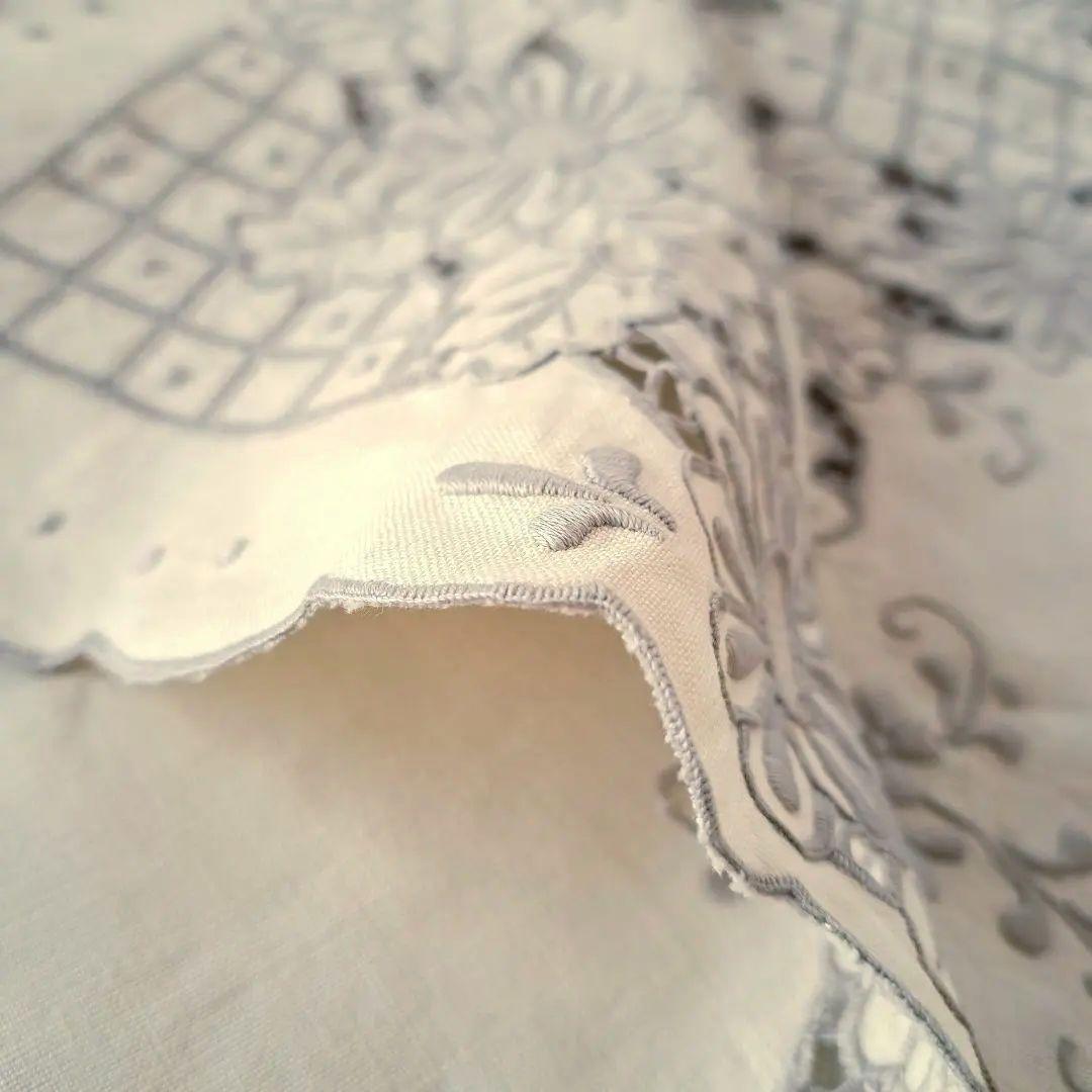 スワトウ 汕頭 刺繍　83×83 テーブルクロス　敷物