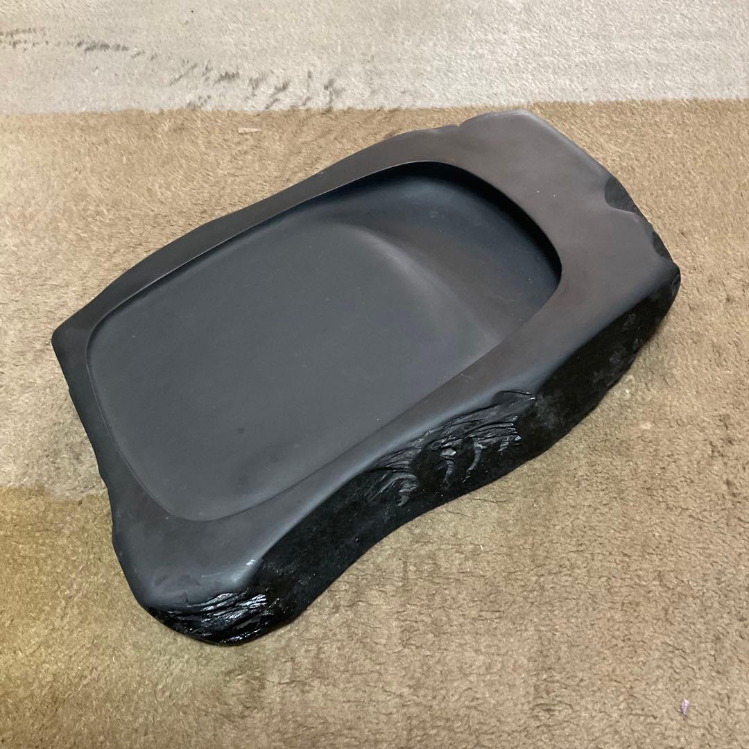 【雨畑真石】大型硯 景色良好 貴重品