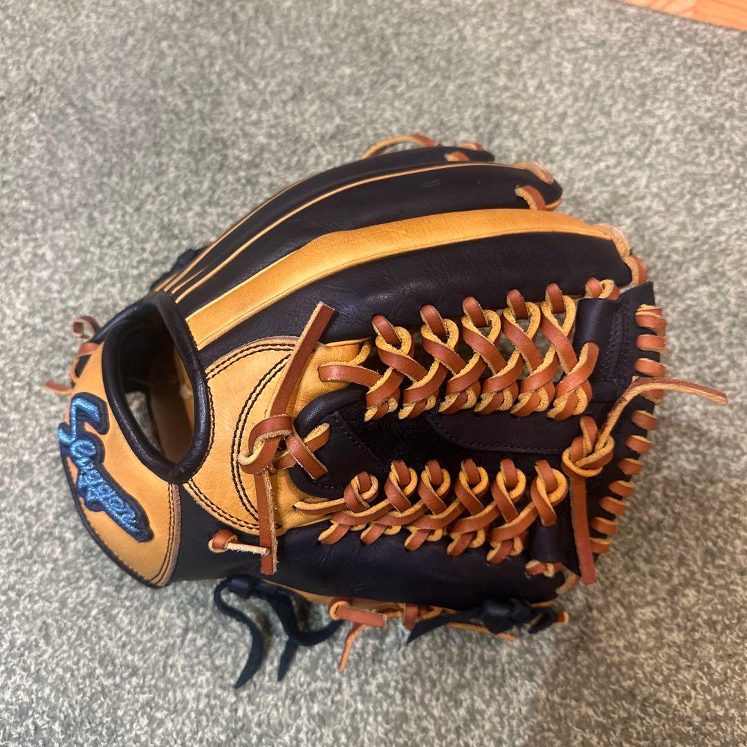 暇*ん様 久保田スラッガー　軟式グローブ オーダー　内野手用　黒/タン