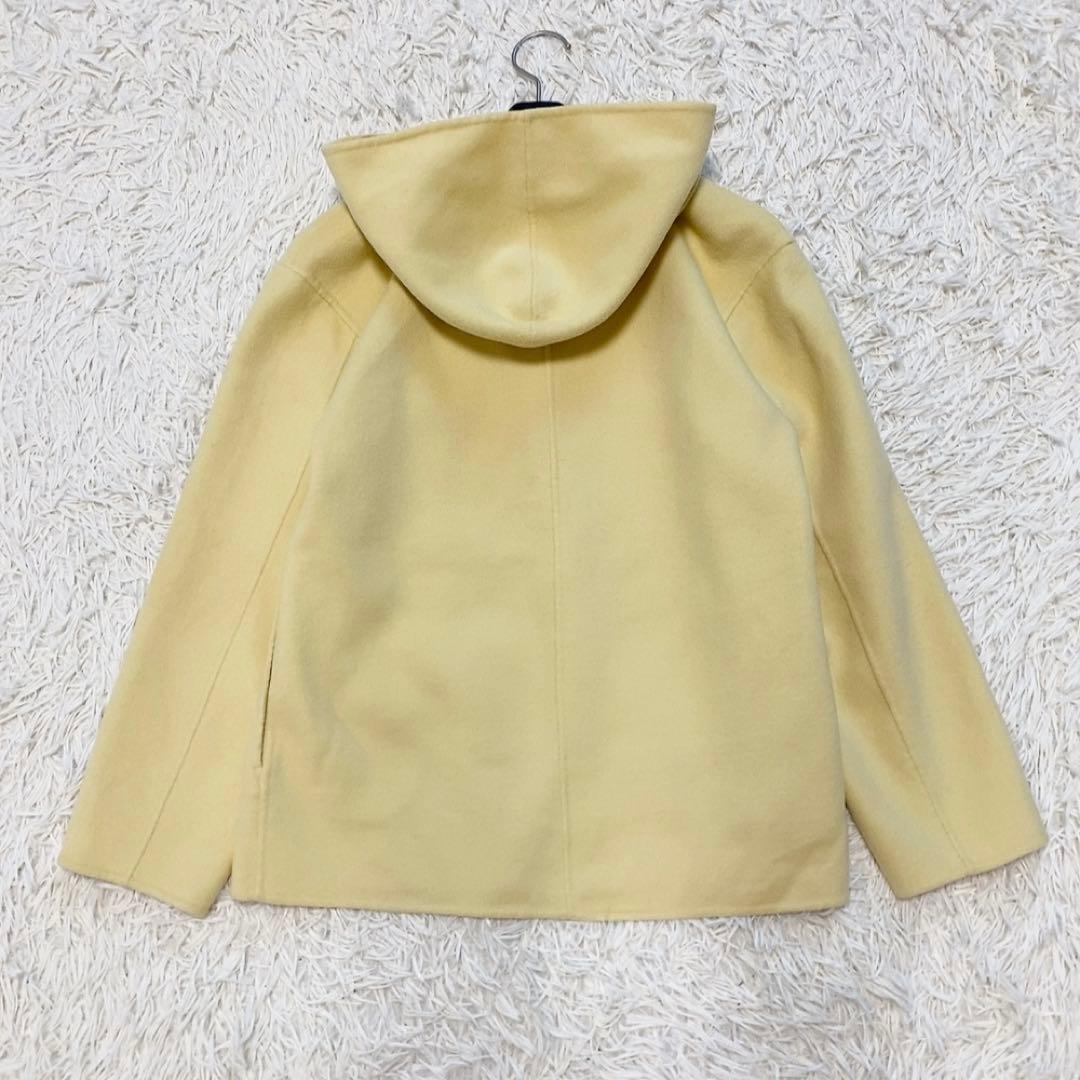 【美品】インディヴィ フーテッドリバーコート ハミルトンラムズウール 定価4万