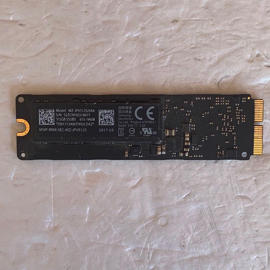 Apple純正 SAMSUNG MZ-JPV512S/0A4 SSD 512GB